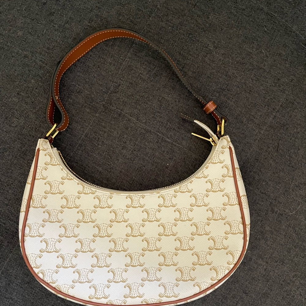 Celina Ava Triumphe Canvas Calfskin in White